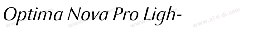 Optima Nova Pro Ligh字体转换